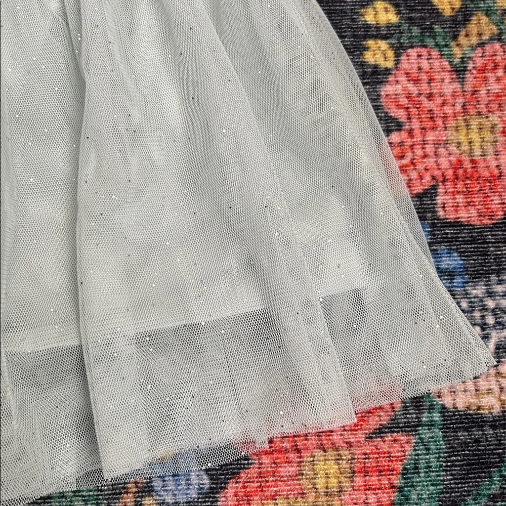 Carter’s Seafoam Green Glitter Tulle Skirt, Size 3T